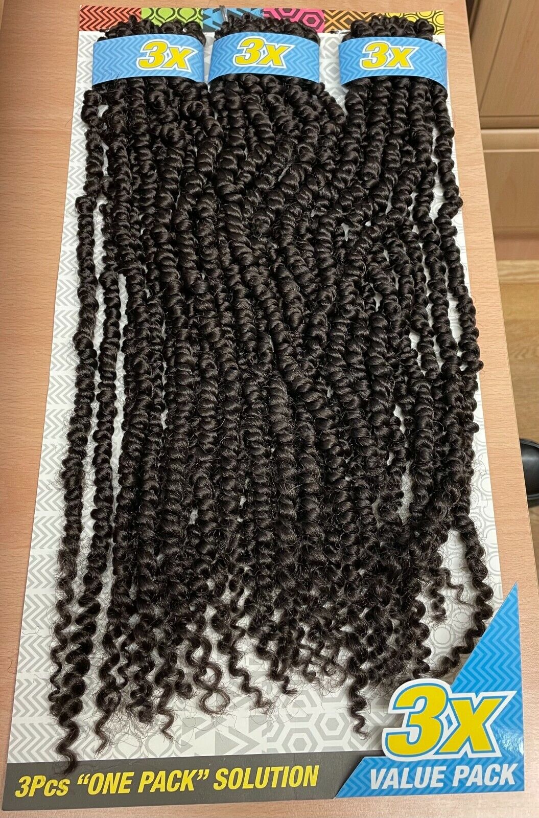 Cherish Synthetic Crochet Braid Hair Extension Handmade 3 x Passion Twist 18"
