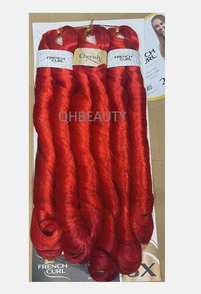 CHERISH SYNTHETIC CURLY HAIR EXTENSION BRAID - 3 x SPIRAL FRENCH CURL 28 INCHES