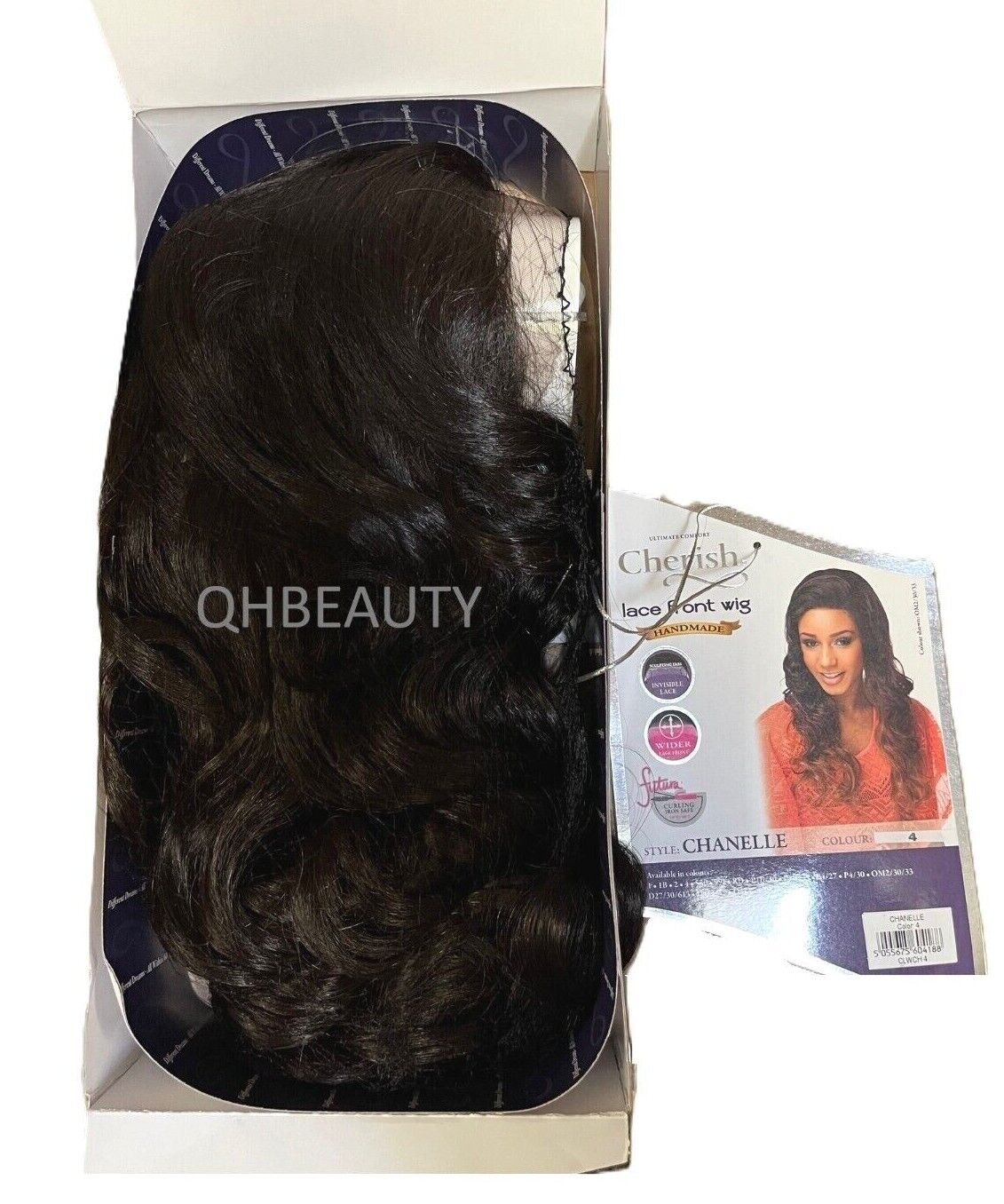 Cherish Synthetic Wider Lace Front Hand Made Long Curly Hair Wig - Chanelle