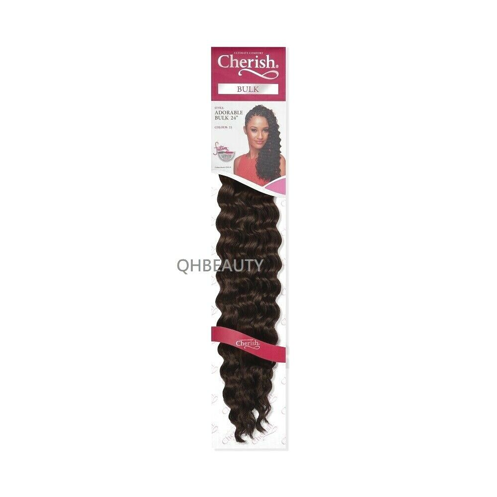 CHERISH SYNTHETIC LONG CURLY HAIR EXTENSION CROCHET BRAIDS - ADORABLE 24 inch