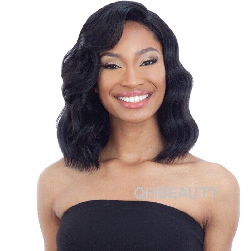 FREETRESS EQUAL SYNTHETIC 5 INCH LACE PART WAVY CURLY HAIR WIG - VAL