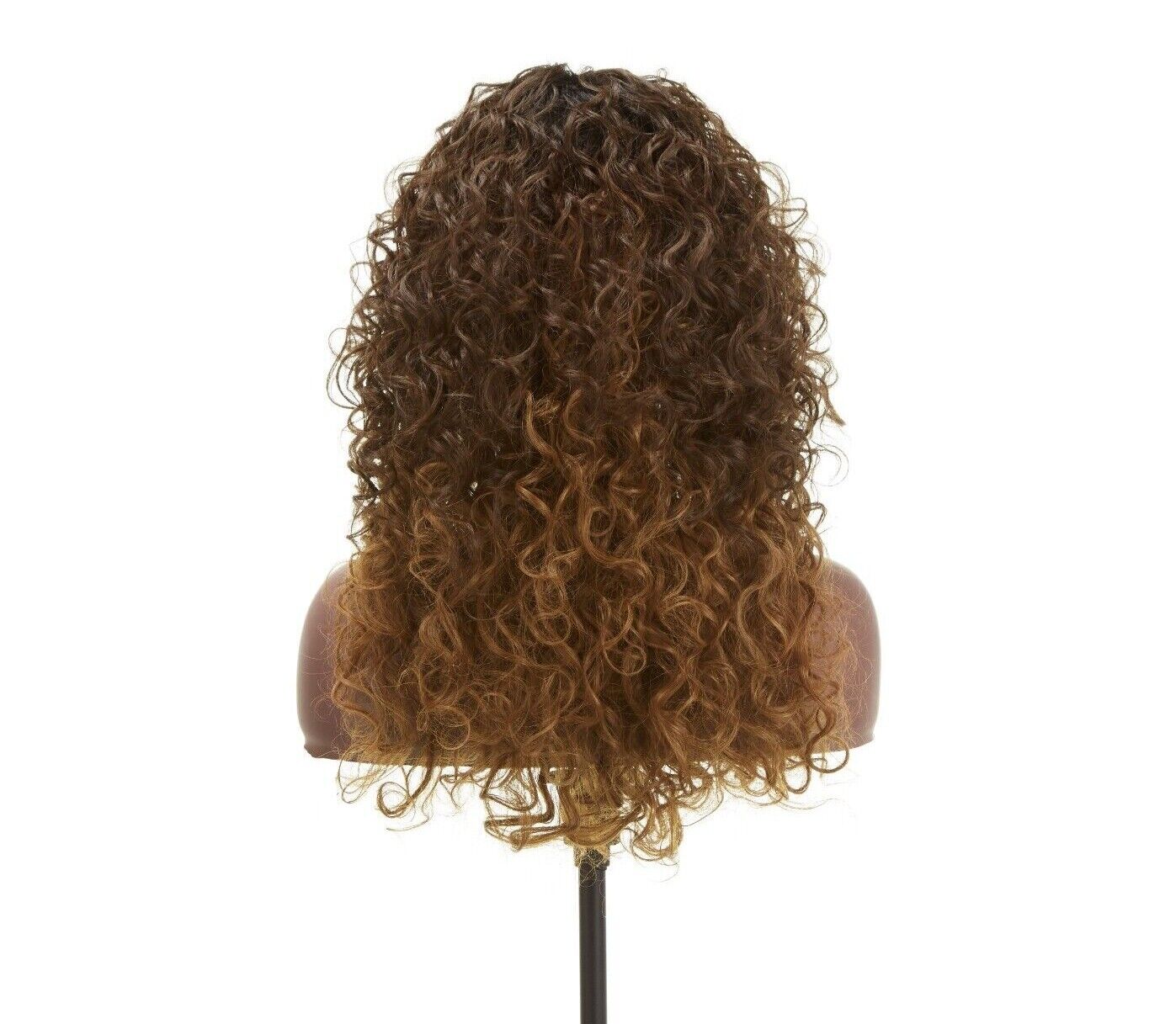 Impression Synthetic Natural Hair Line Long Curly Lace L Part Hair Wig - Emma