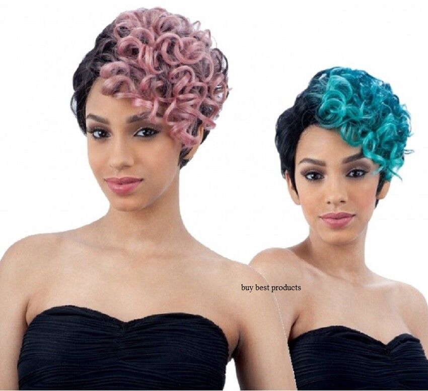 Freetress Equal Synthetic Curly Extreme Side Part HAIR Wig - VINCE