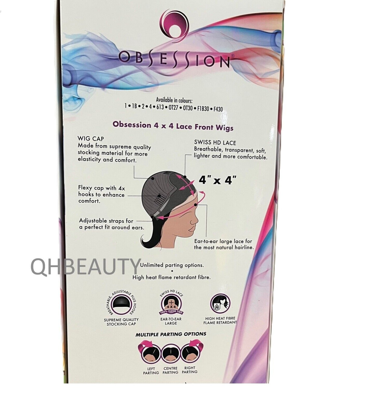 Obsession Synthetic Swiss HD 4x4 Lace Front Free Part Straight Hair Wig - JHENE