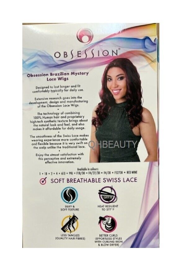 OBSESSION BRAZILIAN MYSTERY GENIUS FUSION HUMAN HAIR SWISS LACE WIG - MADIHA 20