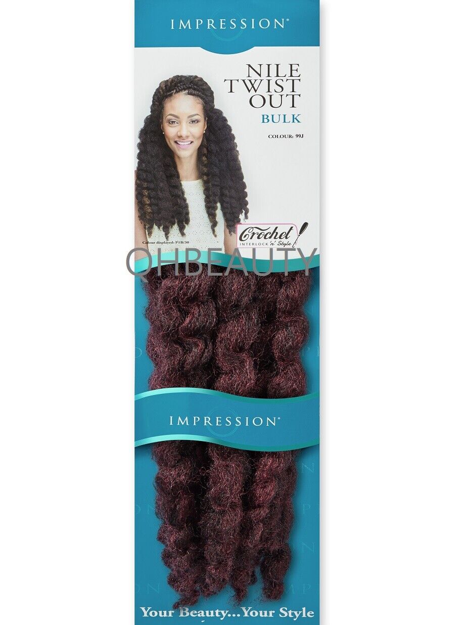 IMPRESSION SYNTHETIC AFRO CUBAN BULK HAIR EXTENSION BRAIDS - NILE TWIST OUT