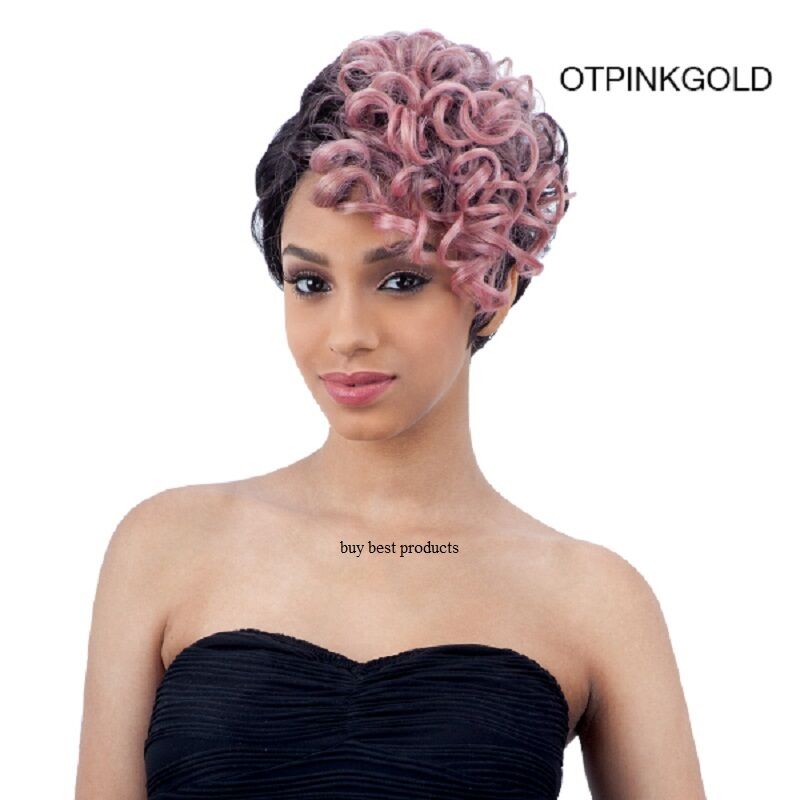 Freetress Equal Synthetic Curly Extreme Side Part HAIR Wig - VINCE