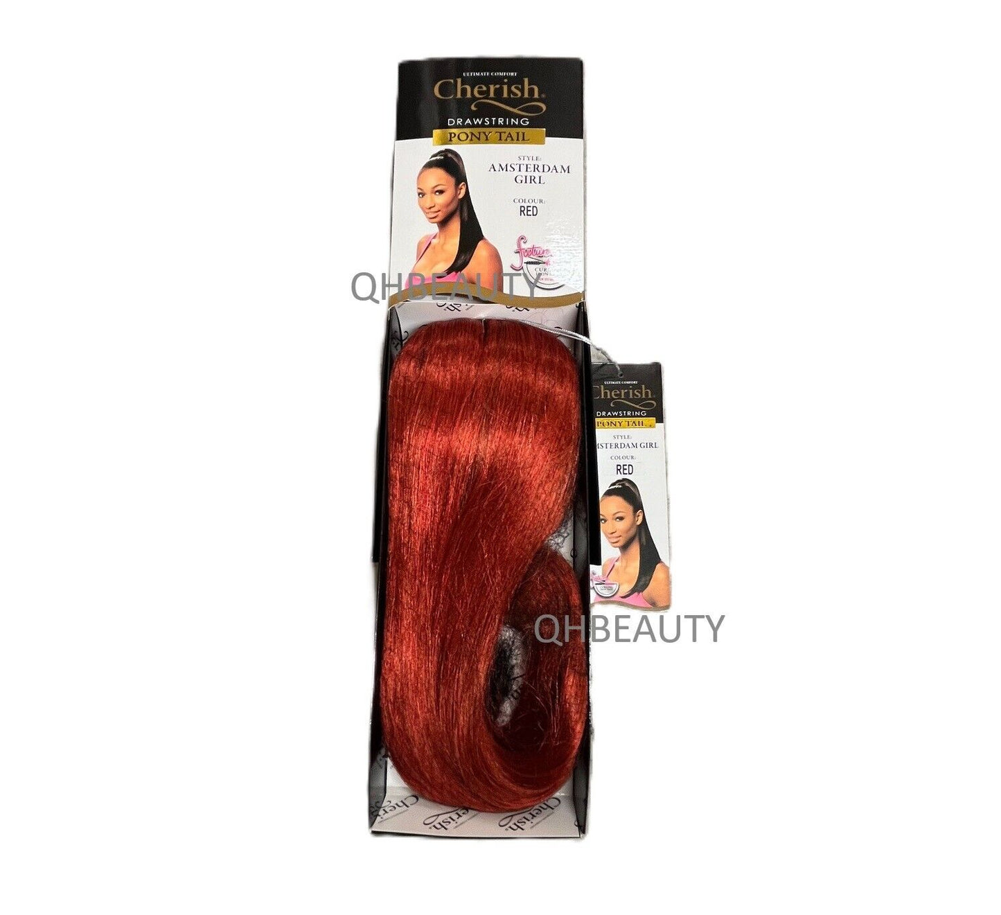 Cherish Synthetic Straight Drawstring Long Natural Ponytail - Amsterdam Girl