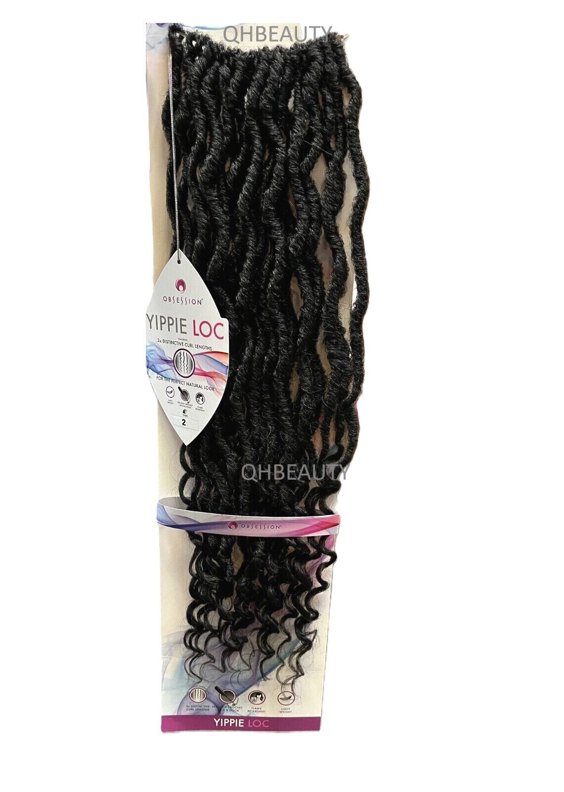Obsession Synthetic Crochet Long Curly Braid Hair Extension - Yippie Loc