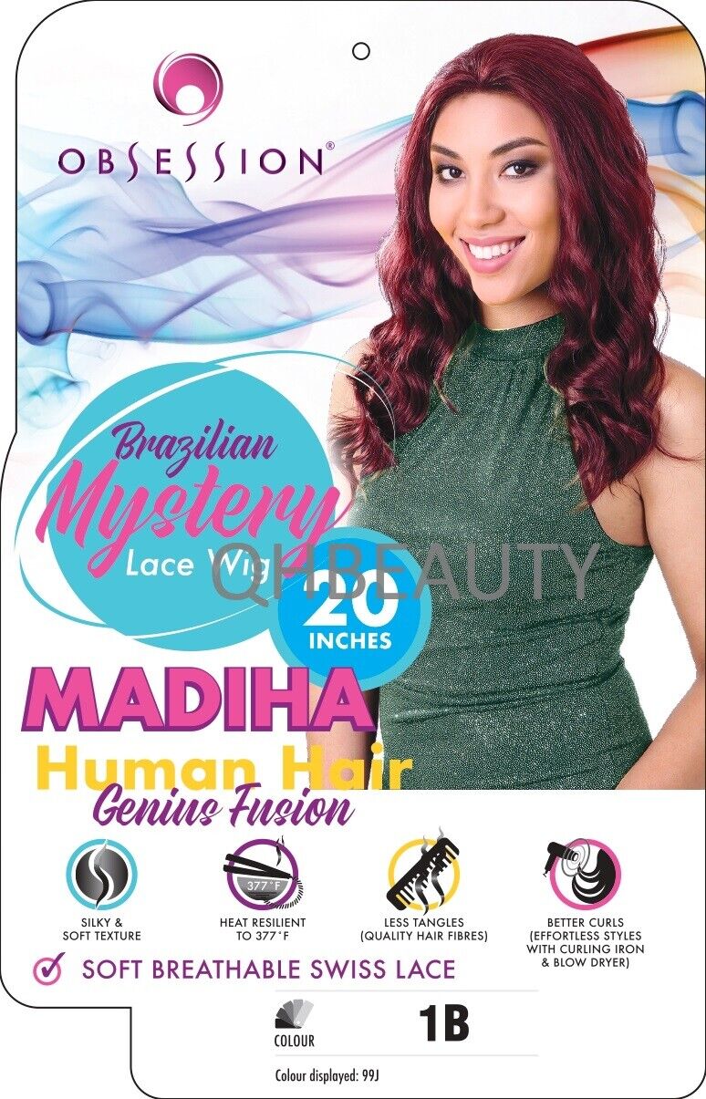 OBSESSION BRAZILIAN MYSTERY GENIUS FUSION HUMAN HAIR SWISS LACE WIG - MADIHA 20