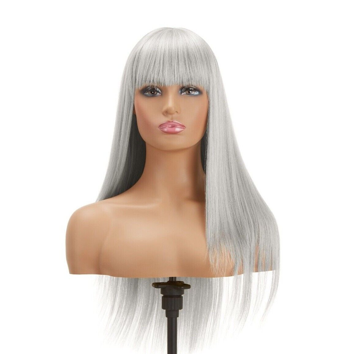 Impression Synthetic Hand Made Long Straight Bangs Hair Wig Alexandra