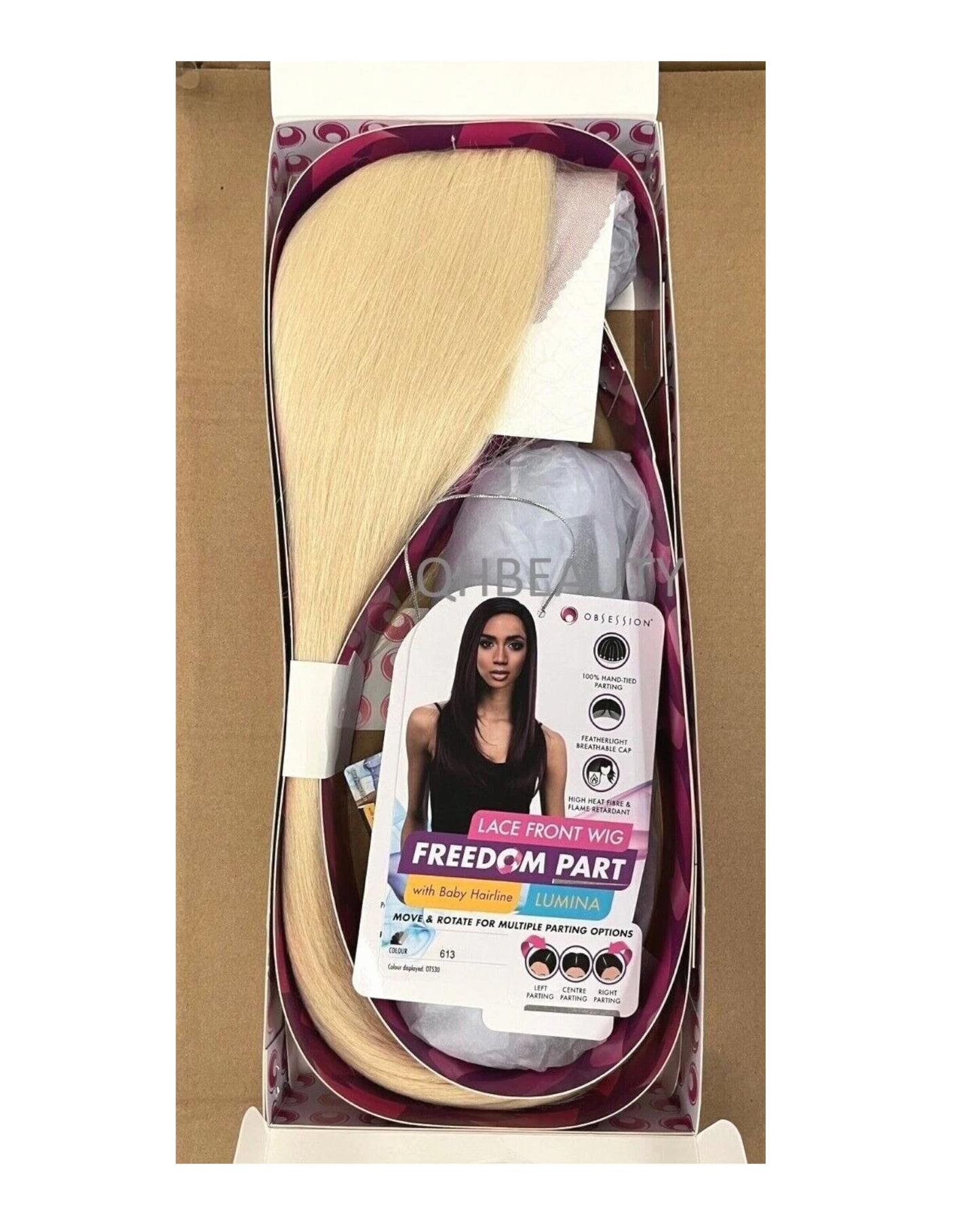Obsession Synthetic Lace Front Free Part Hand Tied Straight Hair Wig - LUMINA
