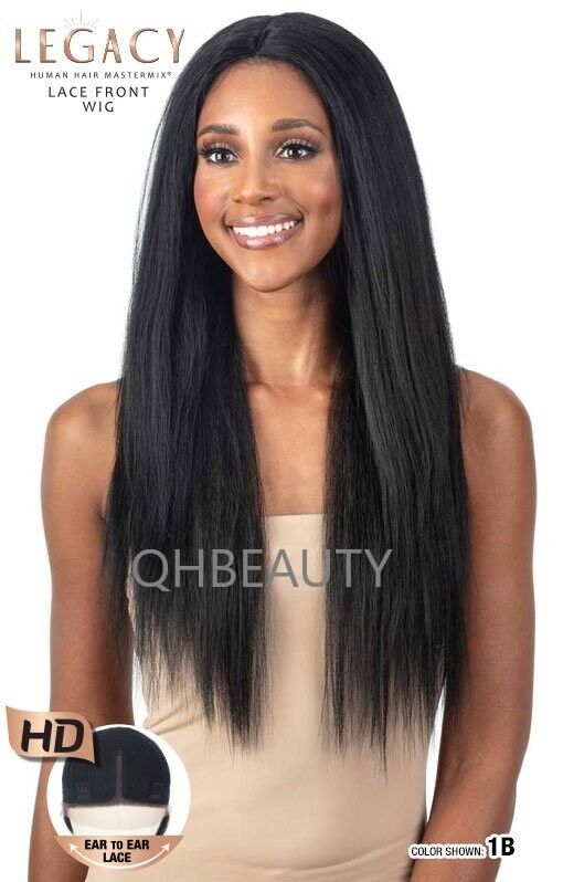 Shake N Go Legacy Human Mastermix Long Straight HD Lace Front Hair Wig - FINESSE