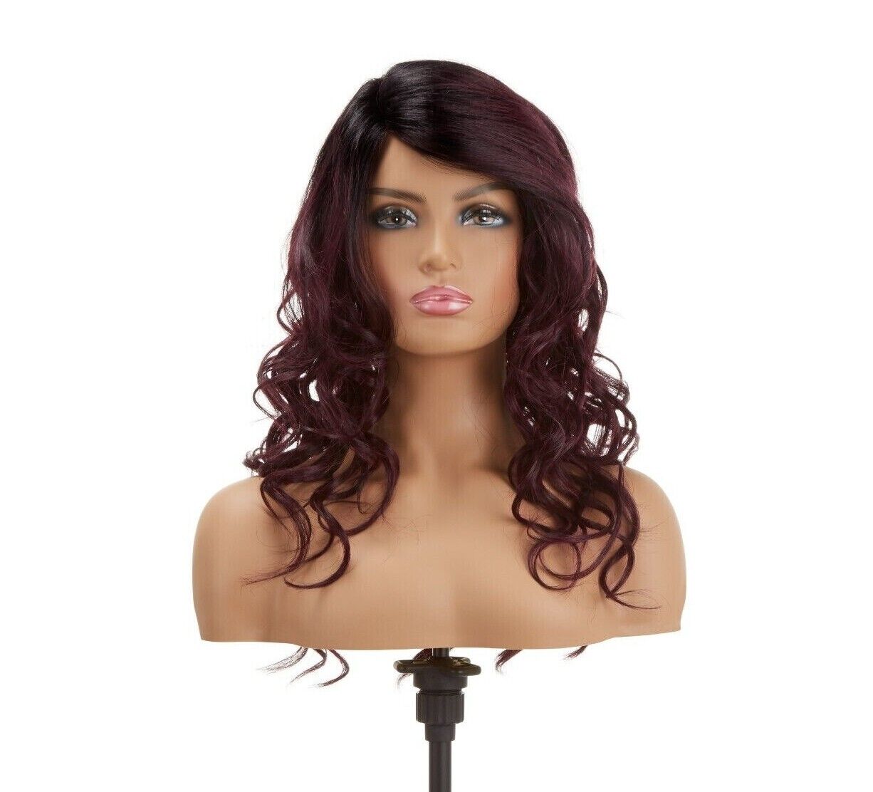 Impression Synthetic Invisible Part Lace Front Long Curly Hair Wig Alexis