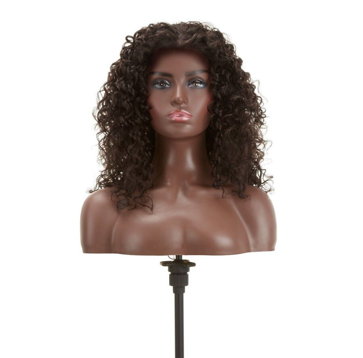 Impression Synthetic Natural Hair Line Long Curly Lace L Part Hair Wig - Emma