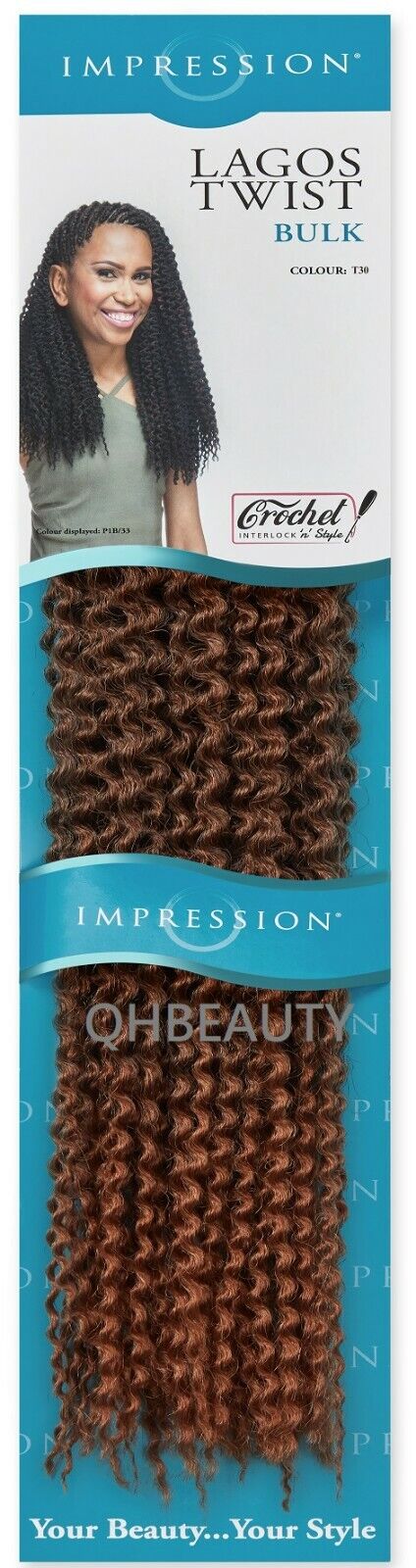 IMPRESSION SYNTHETIC HAIR EXTENSION BRAIDS - LAGOS TWIST BULK