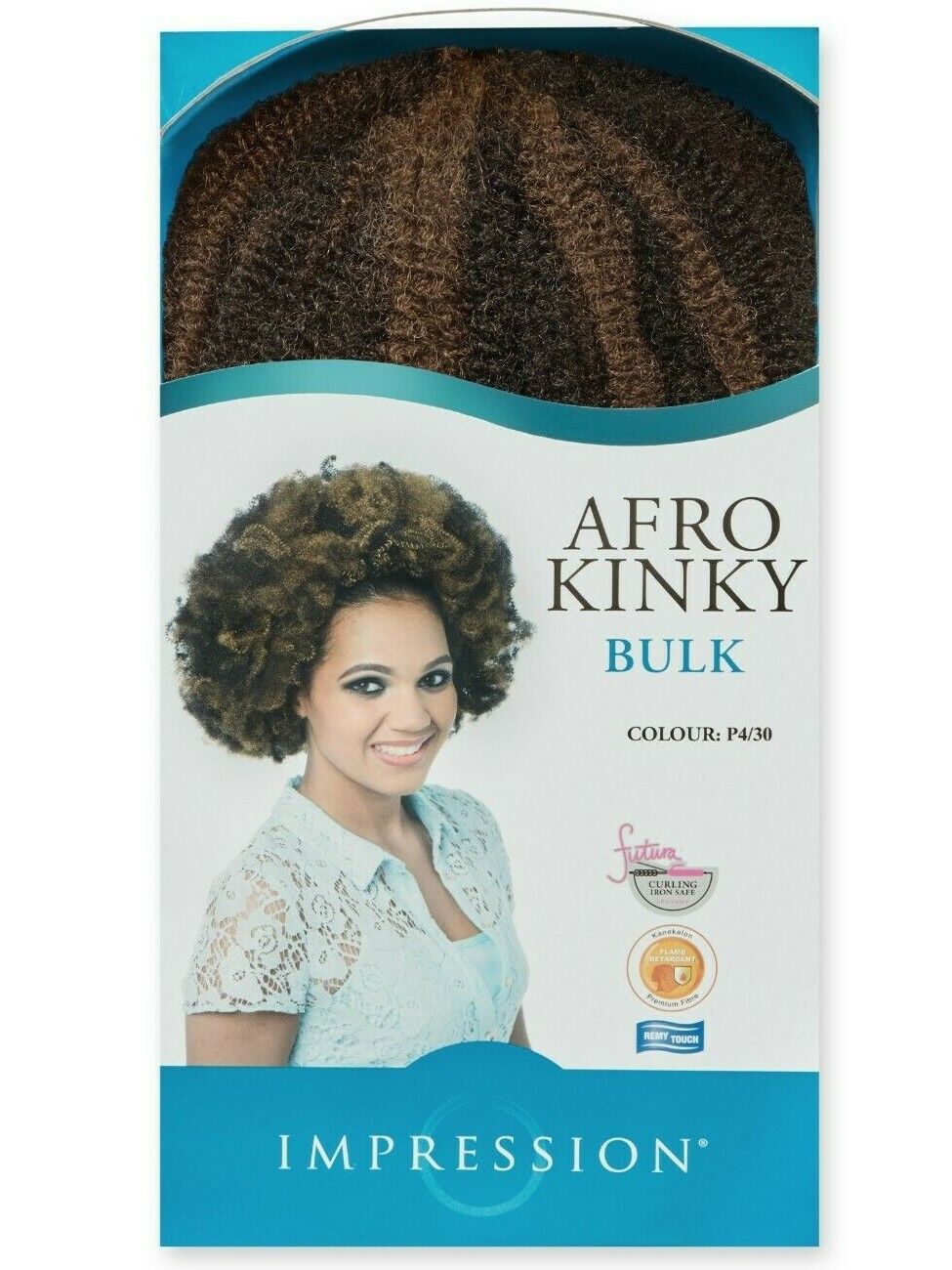 IMPRESSION SYNTHETIC BRAIDING CUBAN HAIR EXTENSION BULK - AFRO KINKY 24 INCHES