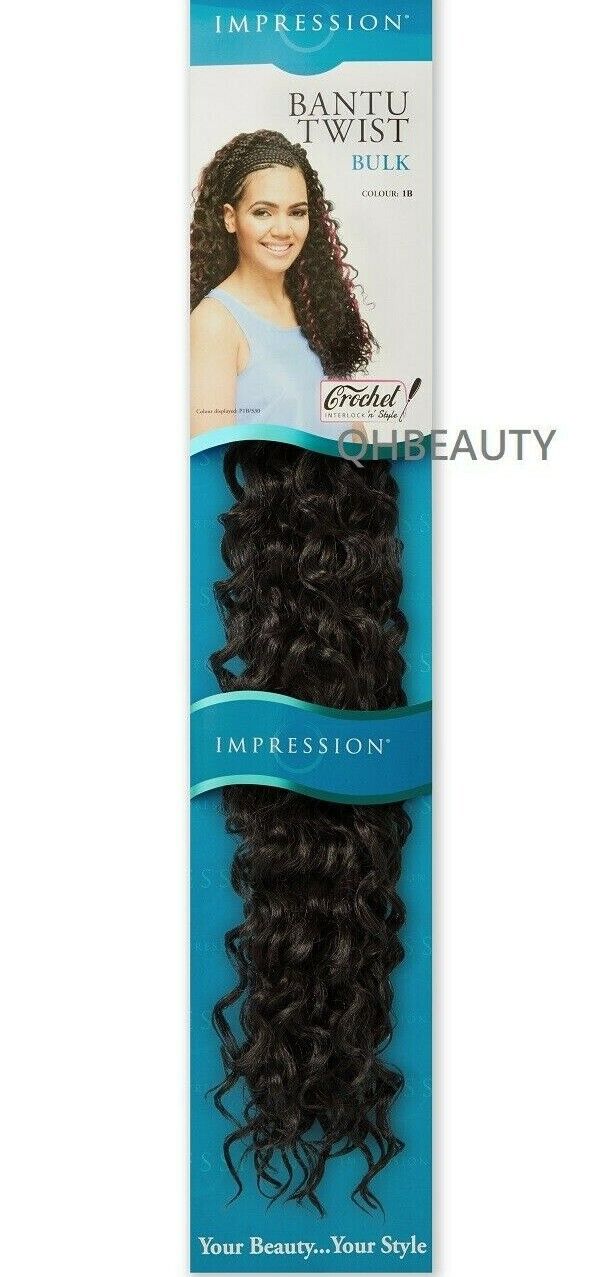 IMPRESSION SYNTHETIC CROCHET BRAIDS HAIR EXTENSIONS - BANTU TWIST BULK