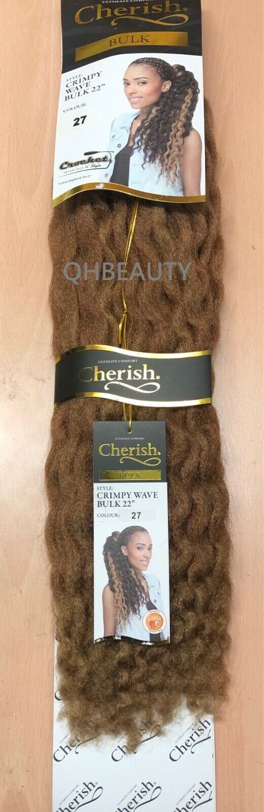 CHERISH SYNTHETIC CROCHET AFRO BULK HAIR EXTENSION BRAIDS - CRIMPY WAVE 22 INCH