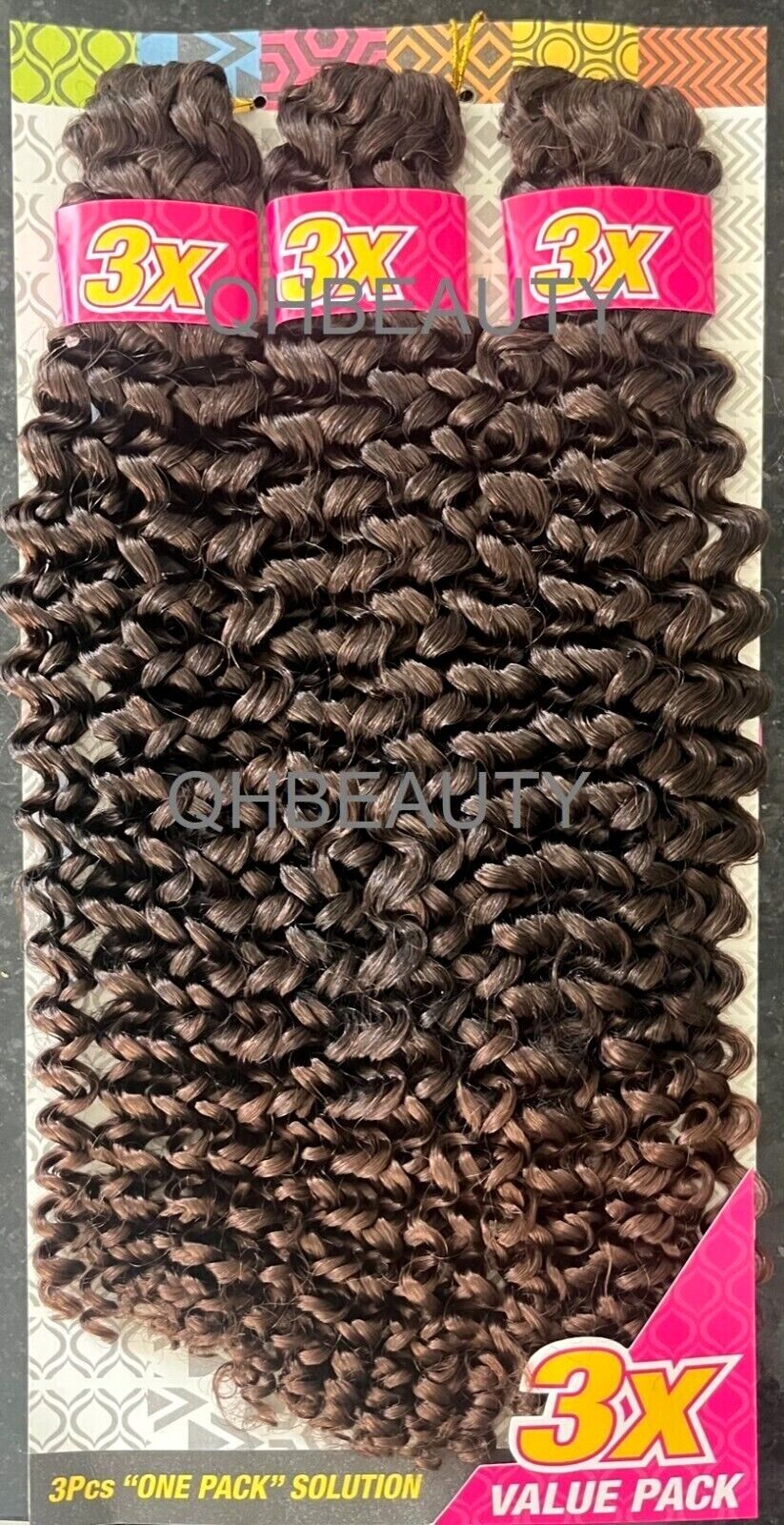 CHERISH SYNTHETIC CROCHET BRAID HAIR EXTENSION - 3 X WATER WAVE 14'' and 18''