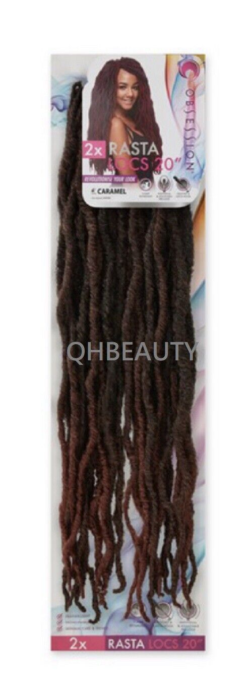 Obsession Synthetic Crochet Pre Looped Braid Hair Extension - RASTA LOCS 20 INCH