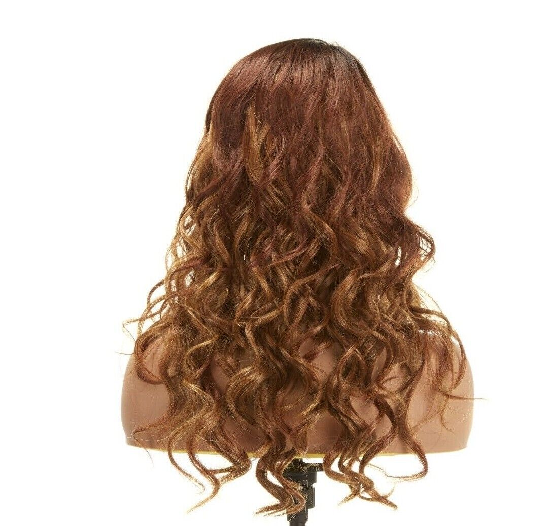 Impression Synthetic Invisible Part Lace Front Long Curly Hair Wig Alexis