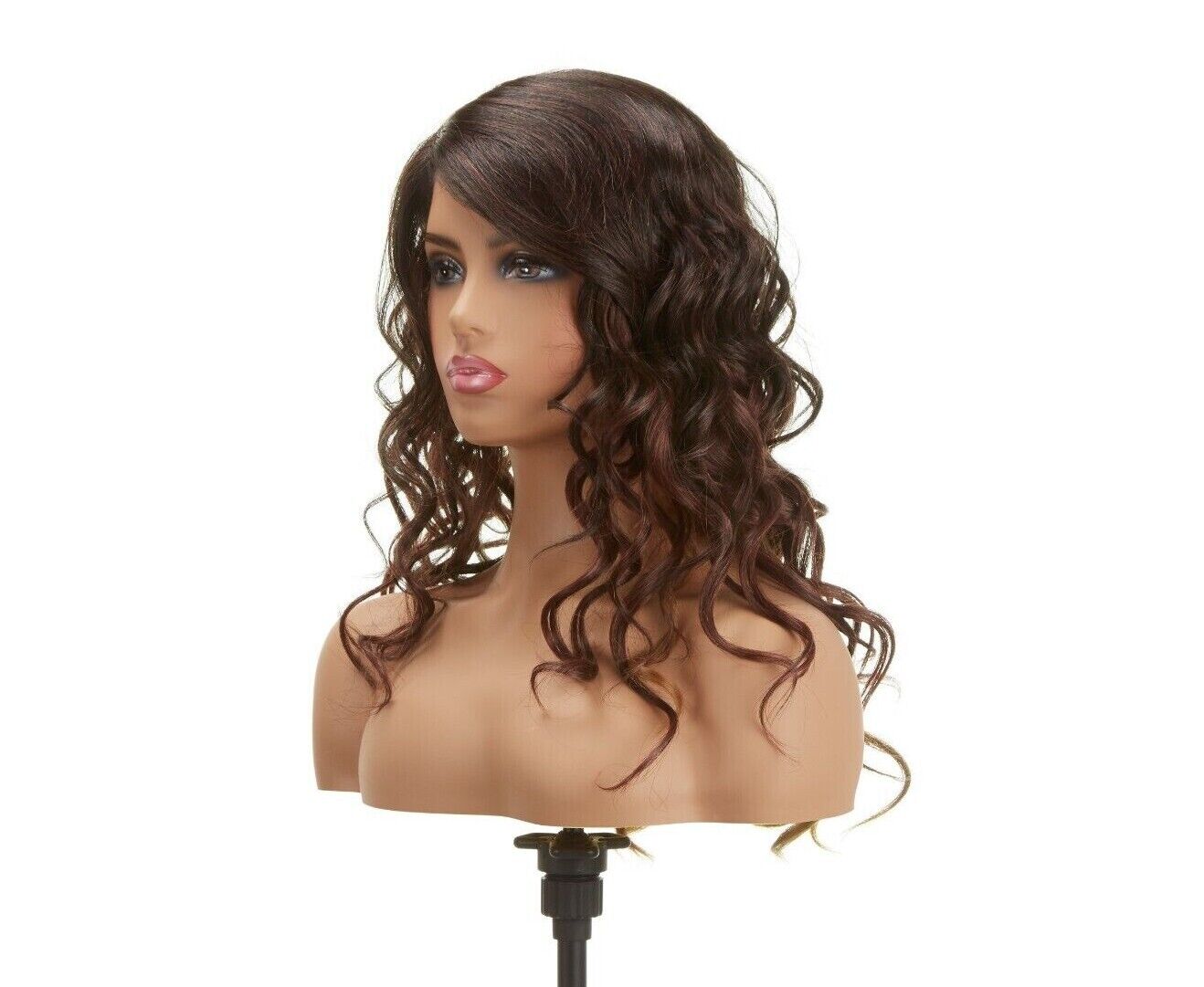 Impression Synthetic Invisible Part Lace Front Long Curly Hair Wig Alexis