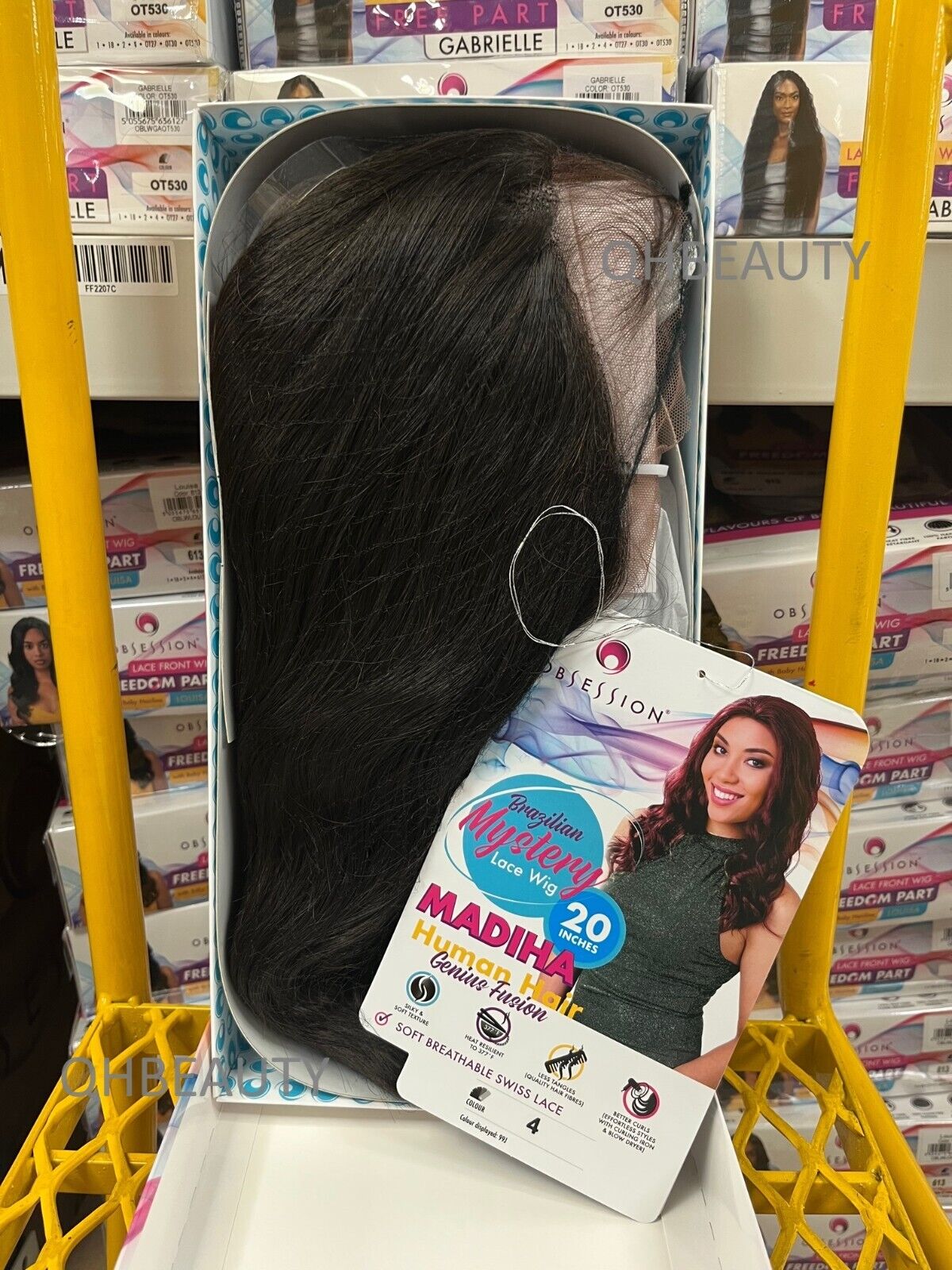 OBSESSION BRAZILIAN MYSTERY GENIUS FUSION HUMAN HAIR SWISS LACE WIG - MADIHA 20