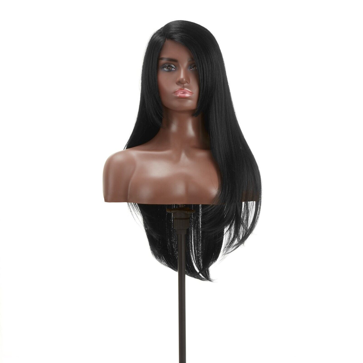 Impression Synthetic Invisible Part Long Straight Lace Front Hair Wig - Destiny