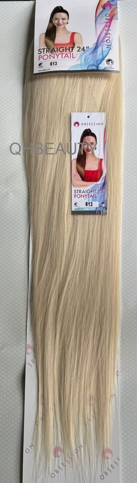 Obsession Synthetic Drawstring Long Hair Extension Ponytail - Straight 24 inch