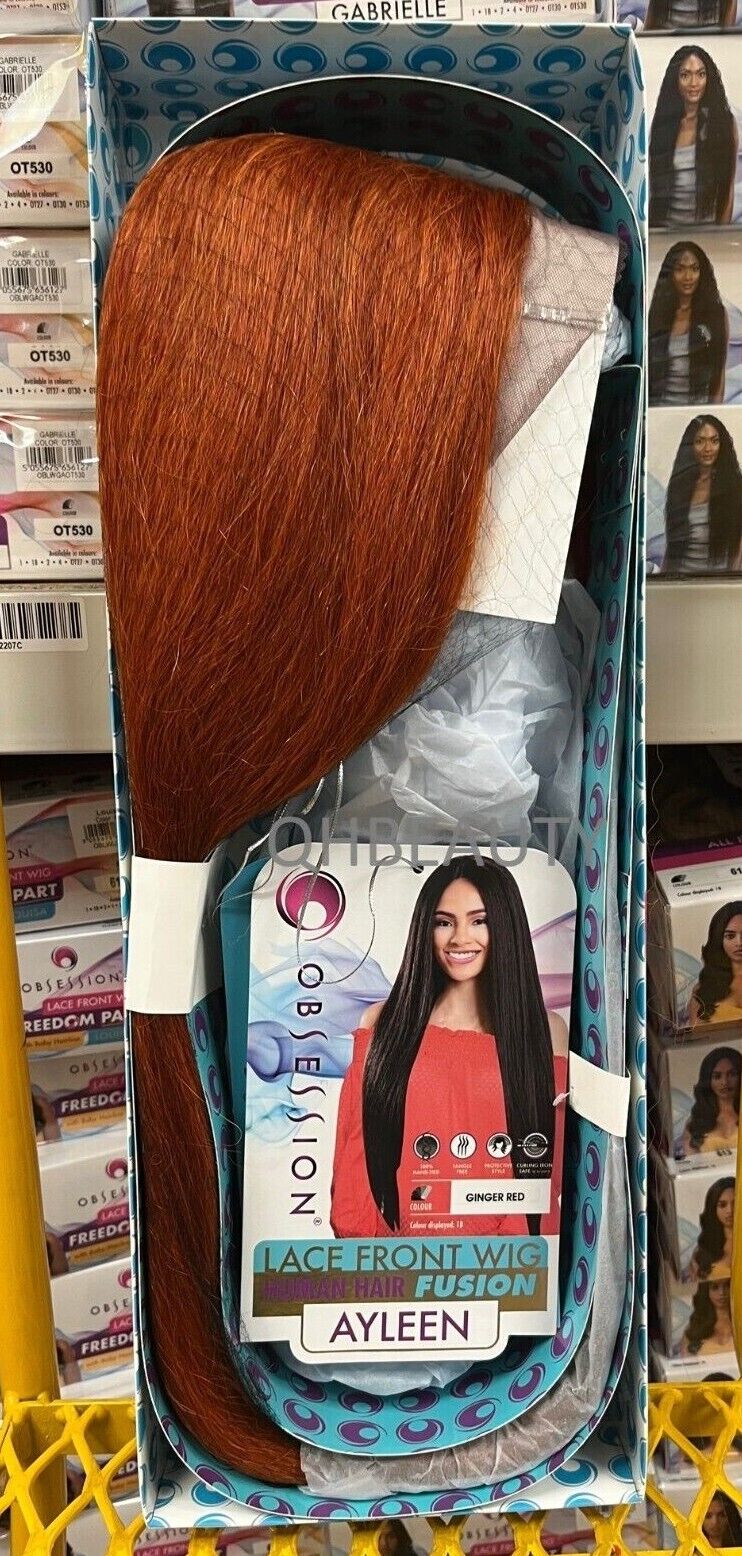 OBSESSION LACE FRONT HUMAN HAIR FUSION NATURAL TEXTURE & WAVE HAIR WIG - AYLEEN