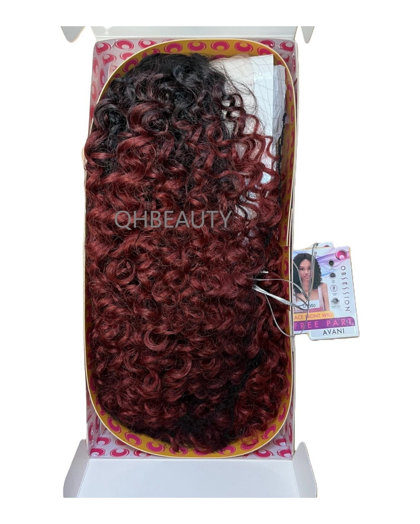 Obsession Synthetic Lace Front Free Part 100% Hand Tied Curly Hair Wig - AVANI