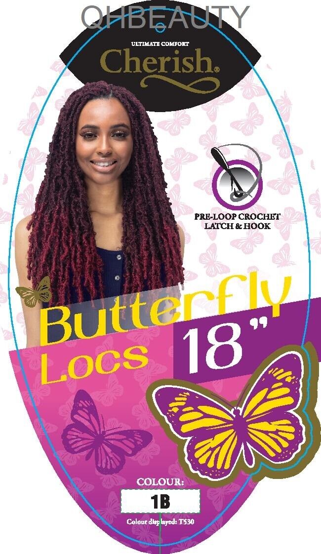 Cherish Synthetic Pre-Looped Braid Hair Extensions - Butterfly Locs 12" & 18"