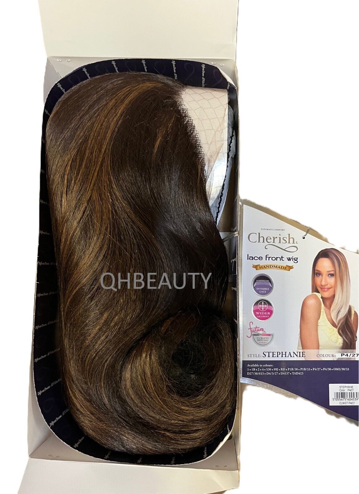 Cherish synthetic Curly Lace Front Long Straight Hair Wig - Stephanie