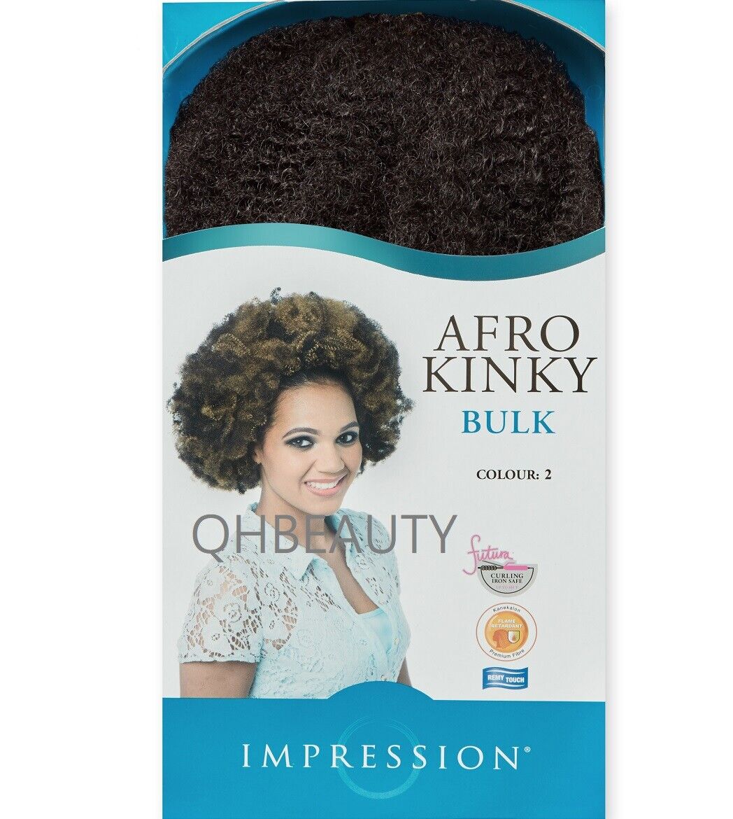 IMPRESSION SYNTHETIC BRAIDING CUBAN HAIR EXTENSION BULK - AFRO KINKY 24 INCHES