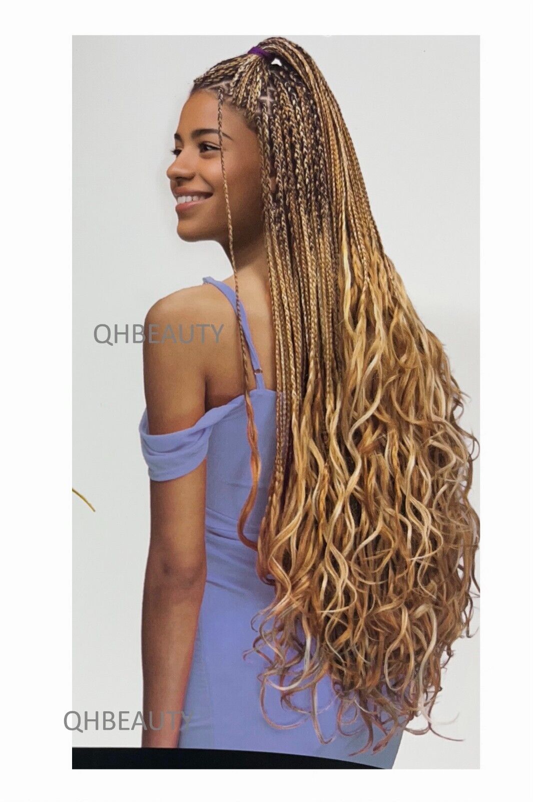 CHERISH SYNTHETIC CURLY HAIR EXTENSION BRAID - 3 x SPIRAL FRENCH CURL 28 INCHES