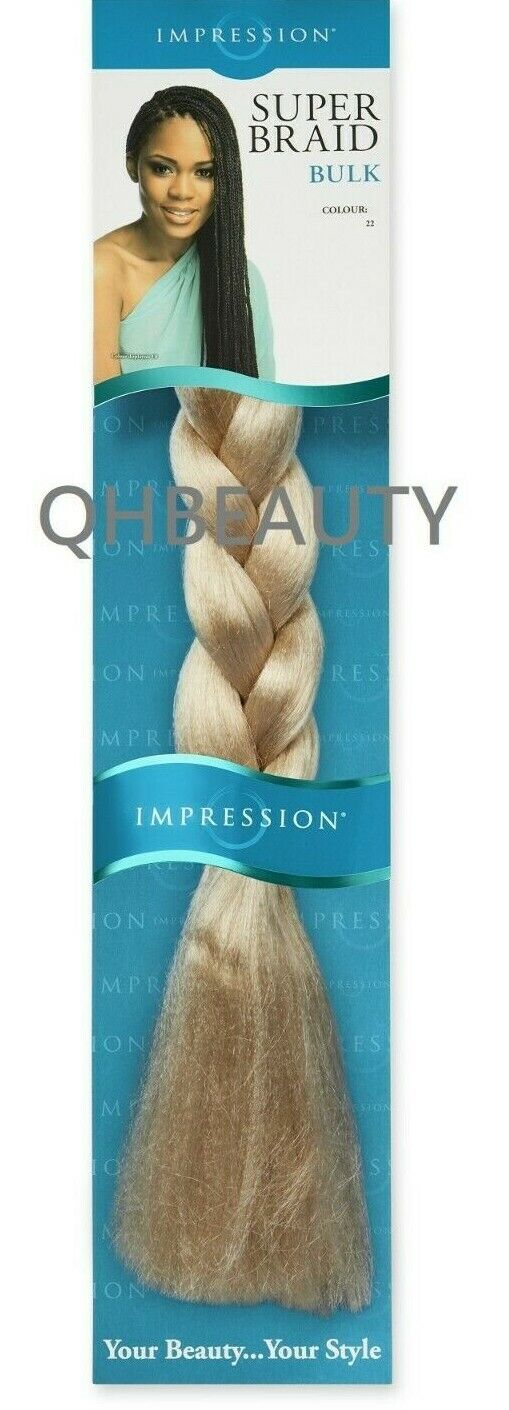 Impression Synthetic 3 X Bundle Pack Crochet Hair Extensions - Super Braid 52 "