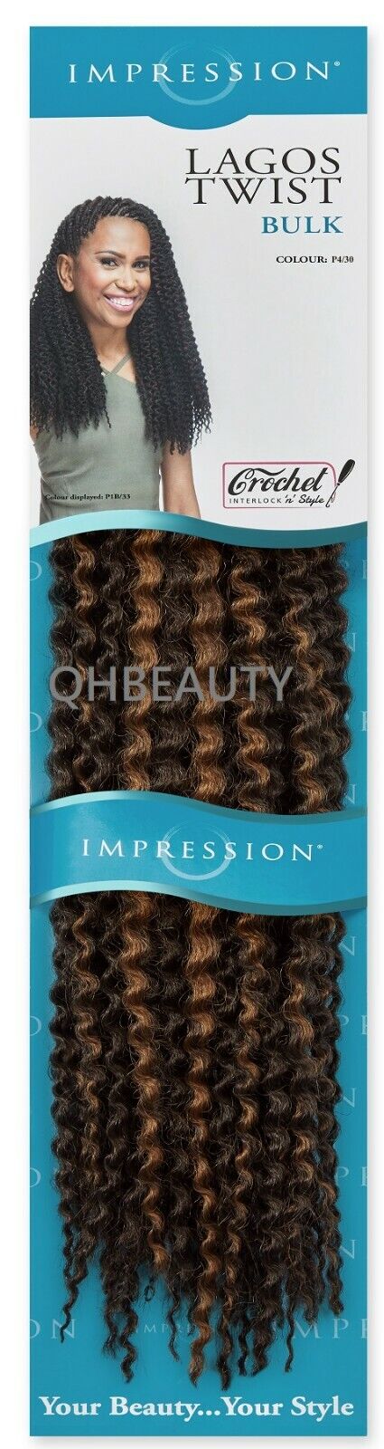 IMPRESSION SYNTHETIC HAIR EXTENSION BRAIDS - LAGOS TWIST BULK