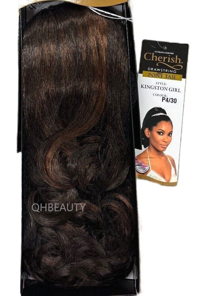 Cherish Synthetic Drawstring Curly Hair Extension Ponytail - Kingston Girl