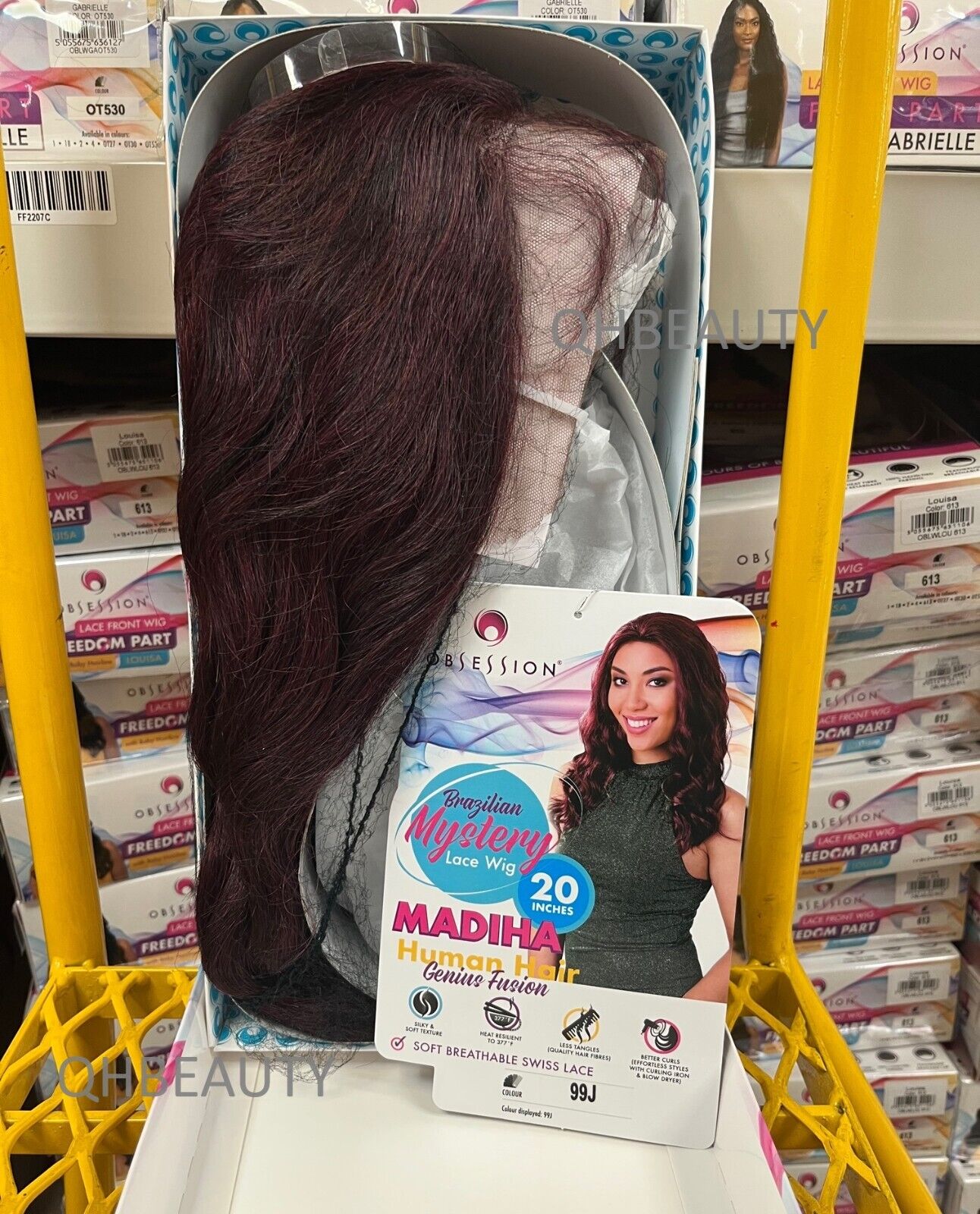 OBSESSION BRAZILIAN MYSTERY GENIUS FUSION HUMAN HAIR SWISS LACE WIG - MADIHA 20