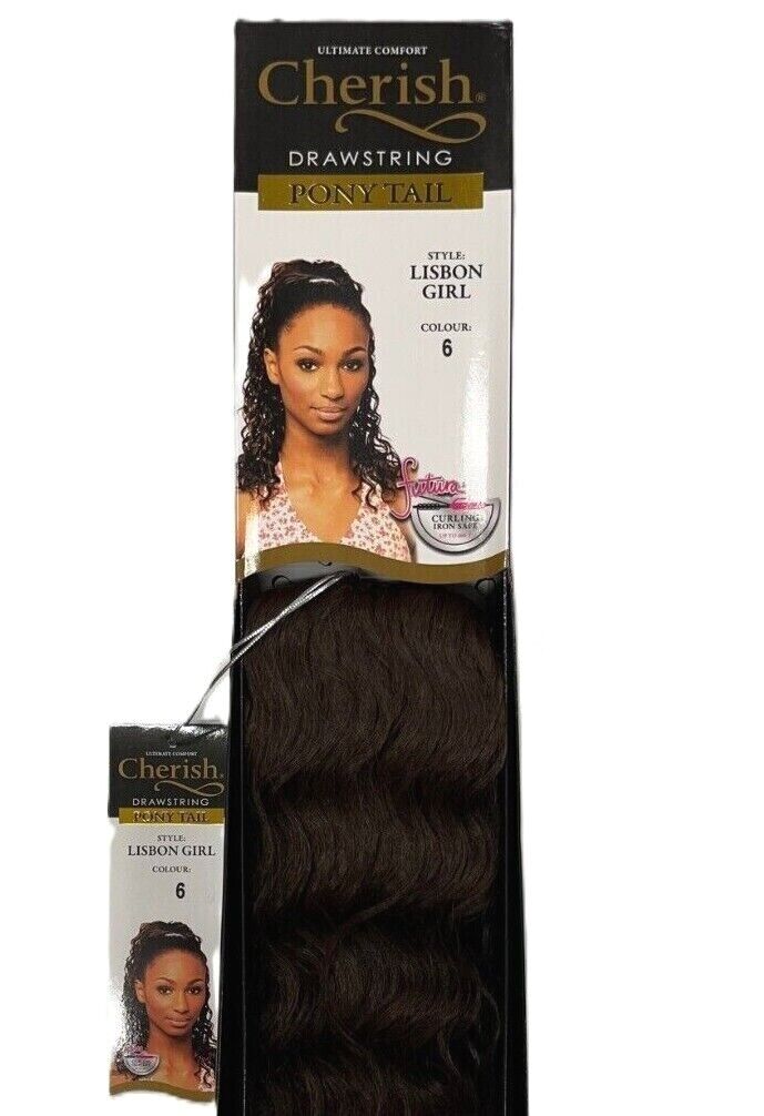 Cherish Synthetic Drawstring Curly Hair Extension Ponytail - Lisbon Girl