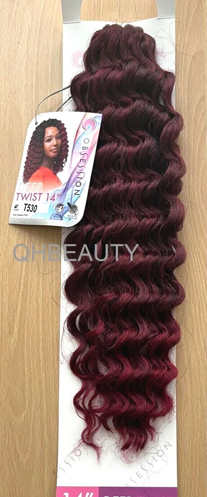 Obsession Synthetic Curly Crochet Braid Hair Extension - Deep Twist 14 inch