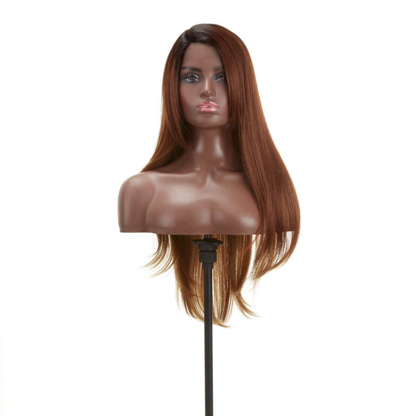 Impression Synthetic Invisible Part Long Straight Lace Front Hair Wig - Destiny
