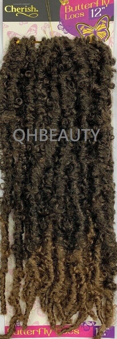 CHERISH SYNTHETIC CROCHET LONG HAIR EXTENSION PRE LOOP BRAID - BUTTERFLY LOC 12"