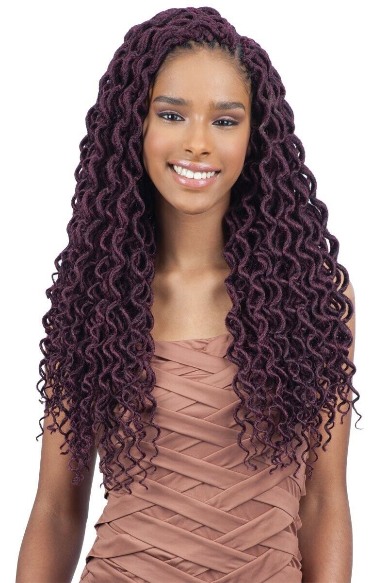 Obsession Crochet Braid Hair Extension Soft Curly Faux Locs 18'' freetress copy