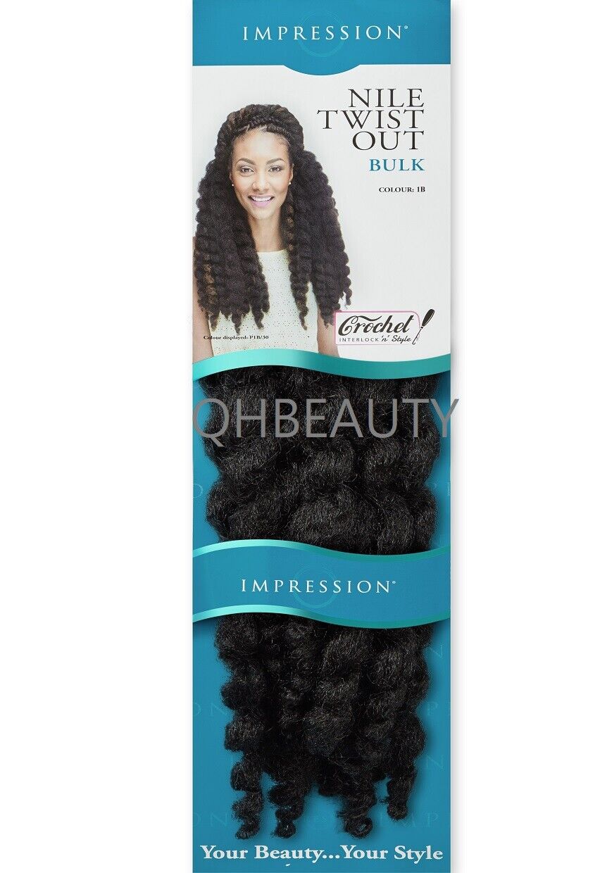 IMPRESSION SYNTHETIC AFRO CUBAN BULK HAIR EXTENSION BRAIDS - NILE TWIST OUT