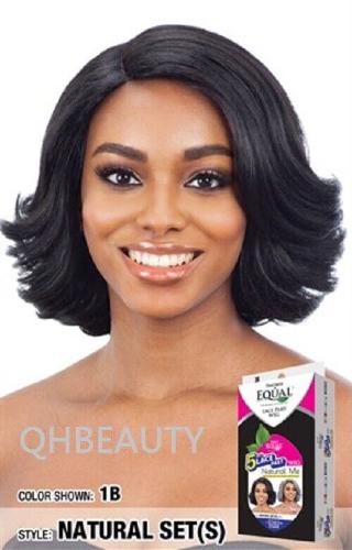 FREETRESS EQUAL SYNTHETIC 5" LACE PART HAIR WIG - NATURAL ME - NATURAL SET (S)