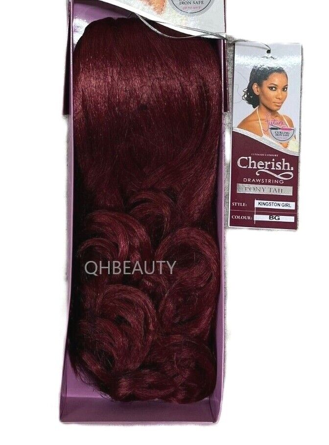 Cherish Synthetic Drawstring Curly Hair Extension Ponytail - Kingston Girl
