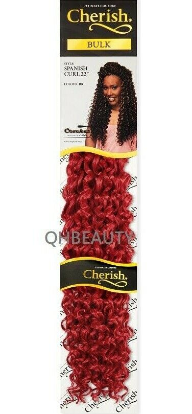 Cherish Bulk Synthetic Long Curly Hair Extension Braid - Spanish Curl 22 Inch