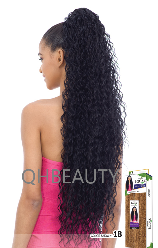 FREETRESS EQUAL SYNTHETIC DRAWSTRING CURLY LONG HAIR PONYTAIL - CRUSH GIRL 36 ''